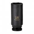 Powerbuilt 3 8-inch Drive 6 Point Metric Deep Impact Socket 19mm 647269 