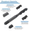 Spiral Flute Thread Taps 1 4-20 Unc H2 Machine Threading Tap Bit Nitrided Coated Screw Tapping Repair Tool M2 High-speed Steel