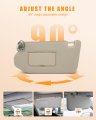 Ocpty Sun Visor Fit For Nissan Pathfinder 2013 2014 2015 2016 2017 2018 For Infiniti Qx60 Jx35 With Sunroof Beigh Right