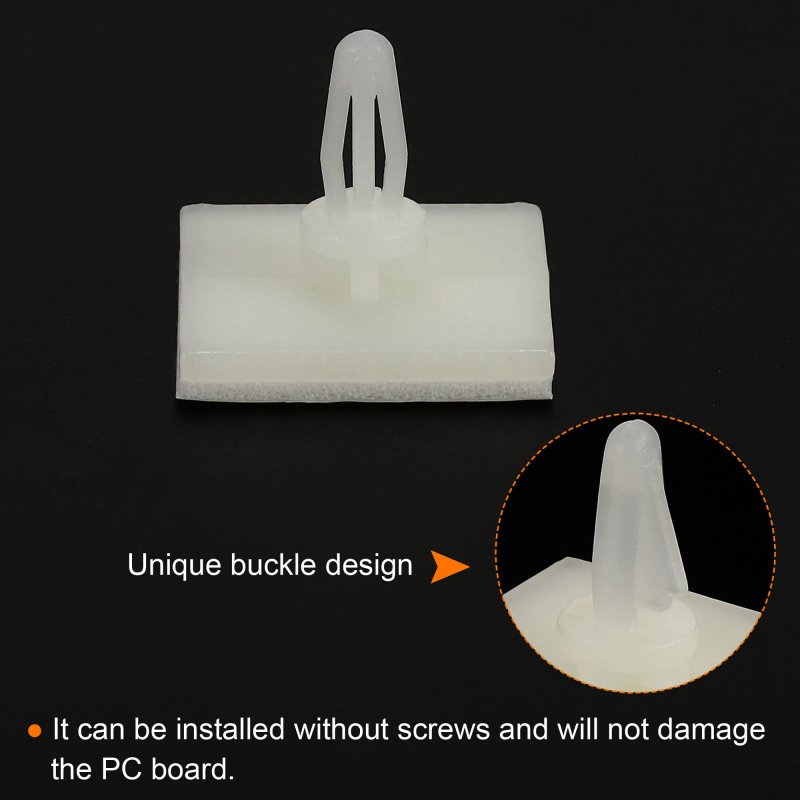 Patikil Adhesive Standoff 20 Pack Reverse Mount Insulation Bracket Isolation Column Pcb Spacer 6 3mm Supporting Height White