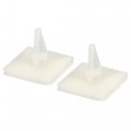 Patikil Adhesive Standoff 20 Pack Reverse Mount Insulation Bracket Isolation Column Pcb Spacer 6 3mm Supporting Height White 