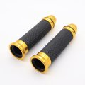 Okstno Motorcycle 7 8 Cnc Hand Grips Aluminum Rubber Gel Handlebar For Sport Bike Gold