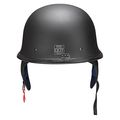 Yescom Dot German Style Motorcycle Half Helmet Open Face Cruiser Chopper Biker Skull Cap Black Xl 