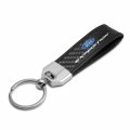 Ipick Image 100 Real Carbon Fiber Leather Strap Key Chain With Black Stitching For Ford Expedition