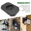 Saihisday Vinyl Siding Mounting Blocks Replacement For 1 2 Inch Lap Double And 4-inch Replacement Outdoor Lighting Setups