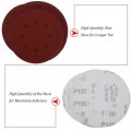 Hifrom 60pcs Sanding Discs 5 Inch 8 Hole Circular Dustless Hook And Loop Sandpaper Disks Orbital Sander Pads 10 Each Of 40 60