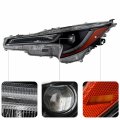 Front Left Projector Headlight Headlamp Assembly With Amber Corner Driver Side Replacement For Corolla L Le 2020-2021