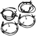 Abs Wheel Speed Sensor 4 Pack For Ford Edge 2011 2013 Front And Rear Left Right Replaces Als1622 Als1934 Als2392 