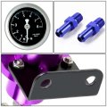 Auto Dynasty 160psi Adjustable Aluminum Fuel Pressure Regulator Oil Filled Gauge Purple