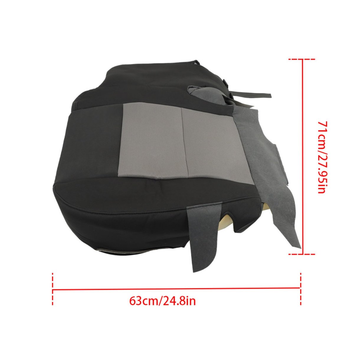 Black Gray Driver Bottom Cloth Seat Cover Replacement For 2003-2011 Ranger