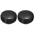2pcs Knurled Thumb Nuts M8 X 21mm Clamping Round Knobs Fasteners Copper Core Lock Nut For 3d Printer Parts Machine Tools Black 