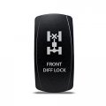 Ch4x4 Rocker Switch Front Diff Lock Symbol Blue Led