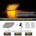 Vipmotoz Full Led Side Marker Light Front Fender Parking Lamp Assembly Housing For 2018-2023 Jeep Wrangler Jl Gladiator Chrome