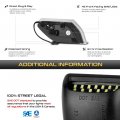 Vipmotoz Full Led Side Marker Light Front Fender Parking Lamp Assembly Housing For 2018-2023 Jeep Wrangler Jl Gladiator Chrome
