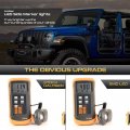 Vipmotoz Full Led Side Marker Light Front Fender Parking Lamp Assembly Housing For 2018-2023 Jeep Wrangler Jl Gladiator Chrome