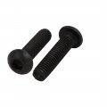 Uxcell 10 9 Grade M6x25mm Round Head Inner Hex Socket Left Hand Thread Bolt 5pcs