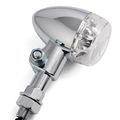 2x 10mm Motorcycle Accessories Silver Racing 9 Led Turn Signal Light Indicator Lens Blinker Universal For Suzuki Honda Kawasaki