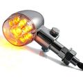 2x 10mm Motorcycle Accessories Silver Racing 9 Led Turn Signal Light Indicator Lens Blinker Universal For Suzuki Honda Kawasaki
