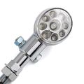 2x 10mm Motorcycle Accessories Silver Racing 9 Led Turn Signal Light Indicator Lens Blinker Universal For Suzuki Honda Kawasaki