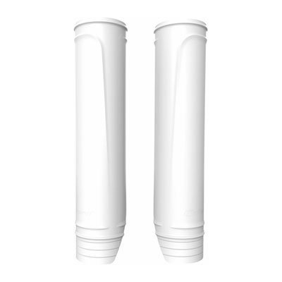 Polisport Upper Fork Guards White For Kawasaki Kx125 1990-2005