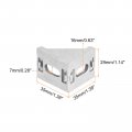 Uxcell 8set Inside Corner Bracket Gusset Kits 35x35x29mm 3030 Angle Connector For European Series Aluminum Profile Silver 16 X