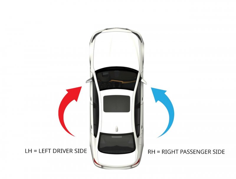 Fits Range Rover Sport Disc Right Mirror Glass Lens W Blind Spot Icon Heat