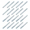 Uxcell M10 Hanger Bolts Length 4 100mm Double Headed Self-tapping Screw 10mm Wood Joint Furniture Legs 24pcs