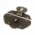 Uxcell Wooden Case Chest Toolbox 86mm X 65mm Clasp Hasp Latches Bronze Tone