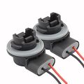 Tomall 3156 T25 Sockets Female Adapter For Turn Signal Reverse Light Bulbs Socket Pack Of 2 