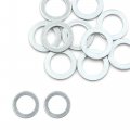 X Autohaux 10pcs Universal Engine Oil Crush Washers Drain Plug Gaskets 12mm Id 19 7mm Od For Car