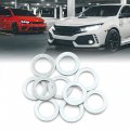 X Autohaux 10pcs Universal Engine Oil Crush Washers Drain Plug Gaskets 12mm Id 19 7mm Od For Car