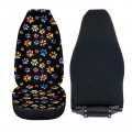 Whosucclay Dog Paw Front Seat Cover For Women Men Tie Dye Bucket Protectors Cushion Car Suv Truck Washable Accessories