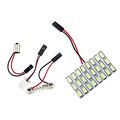 Everbrightt 6-pack Cool White 5730 24smd Led Panel Dome Light Auto Car Reading Map Bulb Dc 12v With T10 Ba9s Festoon Adapters 