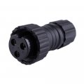 Male And Female 3 Pin Panel Gx16 Connector Socket Anti-electric Shock Anti-aging Nut Plug