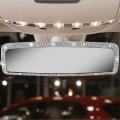 Linkstyle Bling Car Rear View Mirror Crystal Rhinestones Rearview With Glitter Mask Hook Universal Fit Most Vehicles Suv Vans 