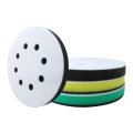 Foam Sanding Pads Suitable For Orbital Sander 5 Inch 8 Holes Pad Set Hook And Loop Soft Density Interface With Hard Cushion