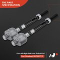 A-premium Set Of 6 Front Sway Bar Link Inner Outer Tie Rod End Compatible With Honda Pilot 2009-2015 V6 3 5l Replace K750124