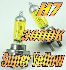 Golden Yellow 100w One Pair Xenon Gas Filled H7 Low Beam Light Bulbs For 99 01 02 03 04 05 06 07 08 09 Volkswagen Golf Gti