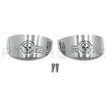 Httmt Mt325-020a- Skull Turn Signal Visors Compatible With H-d 86-92 Fxrt 86-90 Flst 88-17 Flstc 94-17 Flhr
