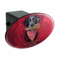 Best Christmas Ever Lab Dog Turkey Leg Oval Tow Trailer Hitch Cover Plug Insert