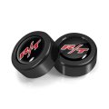 Dodge R T Logo In Black Dome On Two Abs Plastic License Plate Frame Screw Cover Set Official Licensed