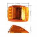Ocpty 17led Cab Marker Light 7pcs Amber Top Roof Running Assembly 10 Pcs Side Fit For Heavy Duty Trucks Mack Kenworth Peterbilt