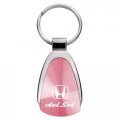 Au-tomotive Gold Teardrop Key Chain For Honda Del Sol Pink