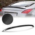 Stp-style Rear Car Trunk Lid Spoiler Wing Compatible With Nissan 350z 2003-2008 Glossy Black Real Carbon Fiber