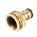 Uxcell Brass Garden Hose Threaded Connector 1 2 Pt And 3 4 Female Thread Adapter