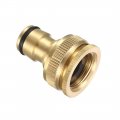 Uxcell Brass Garden Hose Threaded Connector 1 2 Pt And 3 4 Female Thread Adapter