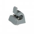 X Autohaux Gray Car Plastic Sun Visor Hook Clip Bracket Retainer 126-810-00-12-8412 For Mercedes Benz W123 W124 W126 W201 190 E