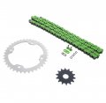 Green O Ring Chain Sprocket Silver For 2004-2013 Yamaha Yfz450 520-96l 14 38