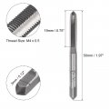 Uxcell 2 Pairs Metric Hand Tap Set M4 X 0 5er Bottom Thread Taps Alloy Tool Steel Screw Tap Kit Threading Tapping Tools For