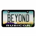 Ipick Image Made For Jeep Rubicon Green Stripe Black Metal License Plate Frame